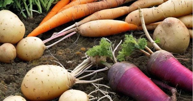 Use root vegetables such as carrots, beets or turnips for crop rotation for potatoes.