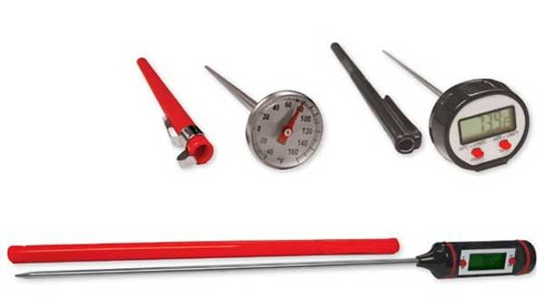 A variety of digital and analog soil thermometers designed for accurate temperature measurement in gardening and farming.
